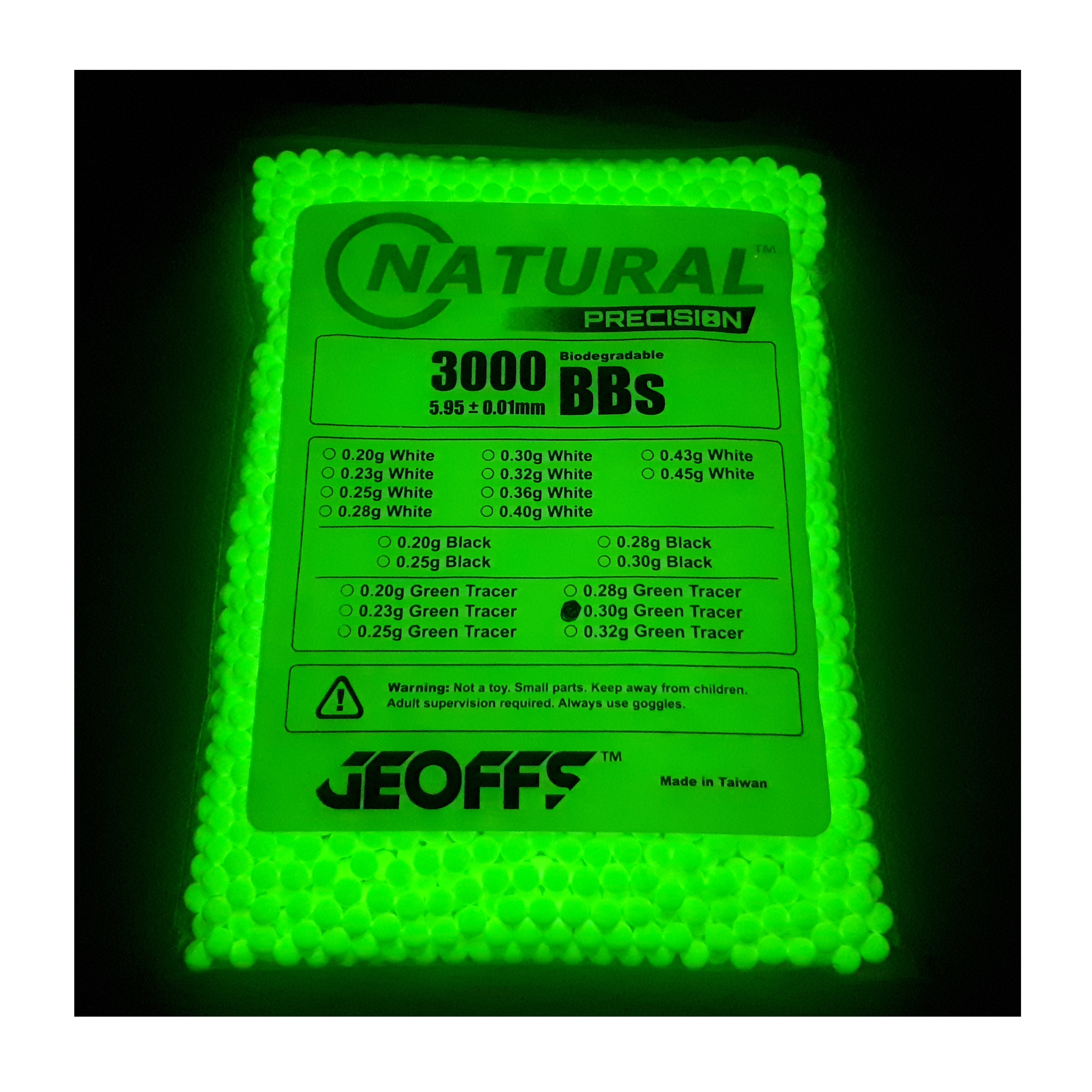 Evike EMG Precision Biodegradable Green Tracer Glow BBS 